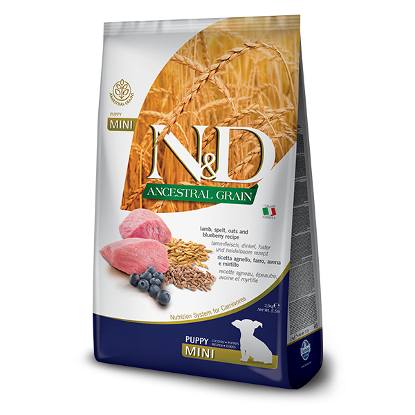 N&D OCEAN MORİNA BALIĞI, KILÇIKSIZ BUĞDAY, YULAF & PORTAKAL YETİŞKİN MINI 2,5kg